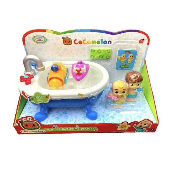 CoComelon Musical Bathtime Playset - Plays Clips of The ‘Bath Song